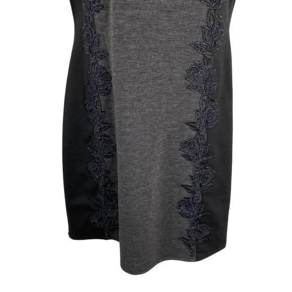 41 Hawthorn‎ Dress Lace Gray Black Short Sleeve Back Zip NWT Women's Large - Picture 4 of 10
